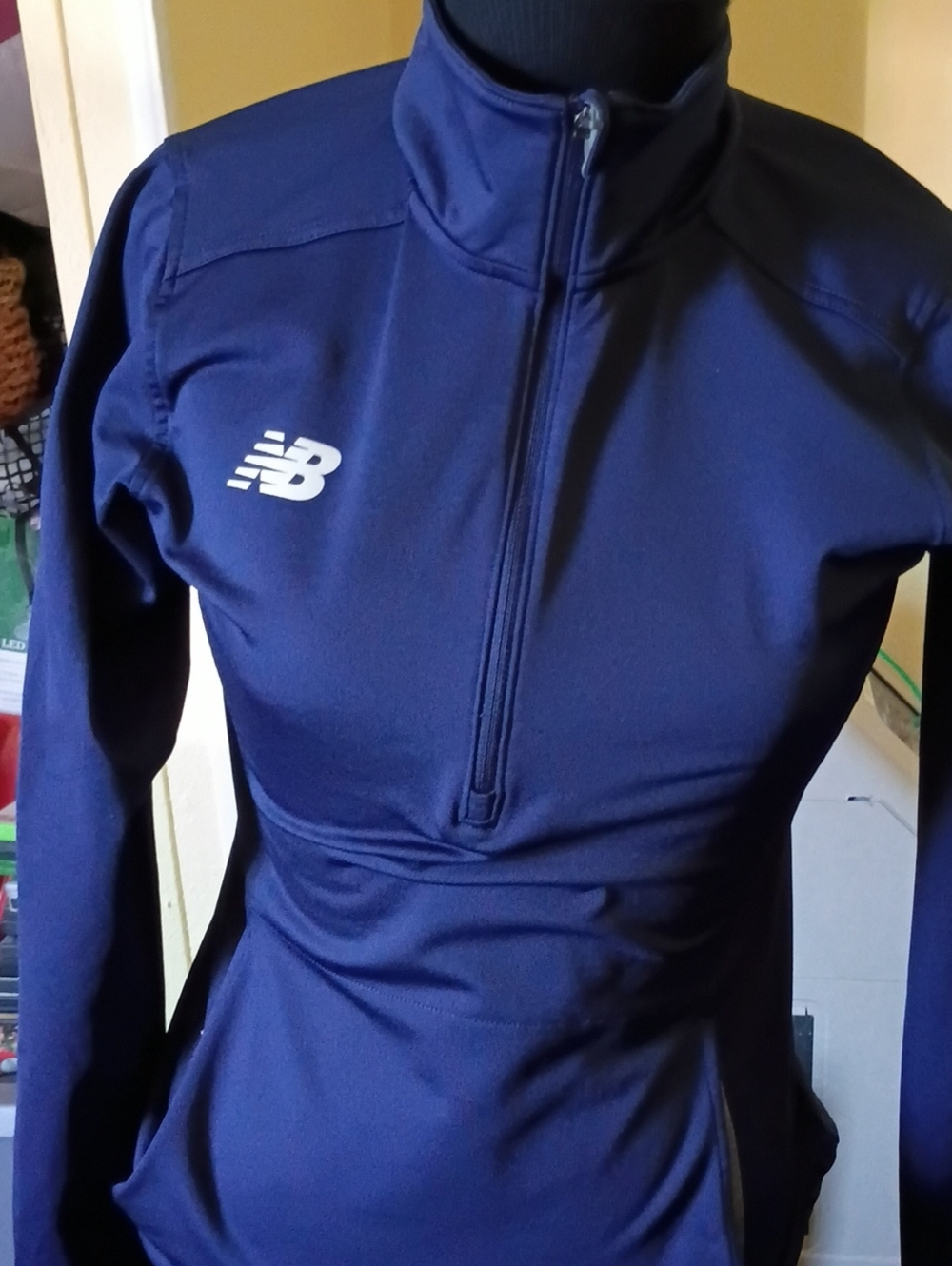 New Balance Navy Blue Quarter-Zip Pullover